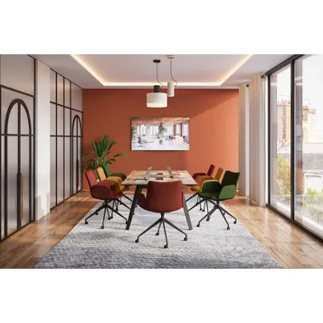 Ensemble salle de réunion Altitude et fauteuils Vita sur roulettes