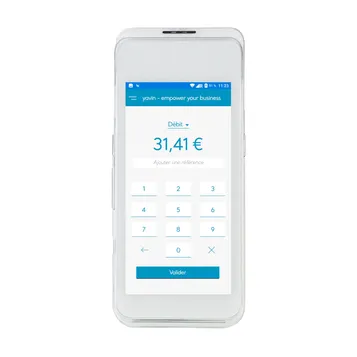 Terminal de paiement Yavin X, A920 pro blanc.