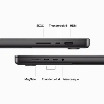 MacBook Pro M3 Max 16p 96Go 512Go - Noir Sidéral