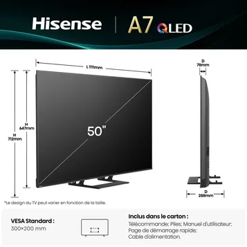 TV QLED 50A7Q 126cm