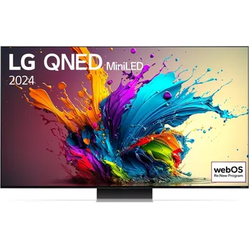 TV Mini LED LG 86QNED91T 217cm - Noir Bleu et Argent