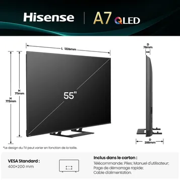 TV QLED 55A7Q 139cm