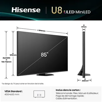 TV Mini LED¬†85U8Q 215 cm