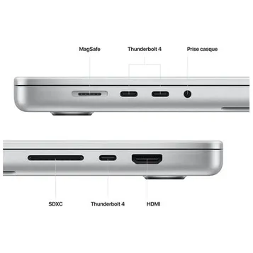 ports du Macbook Pro 16" M2 Max 32Go 1To