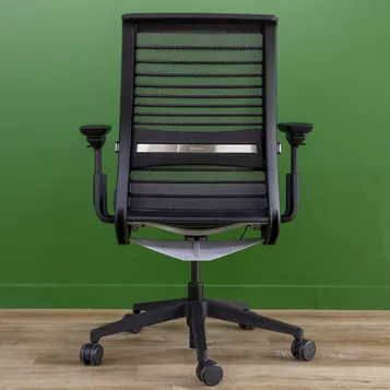 Fauteuil de bureau reconditionné Steelcase Think V2 Poivre 4D