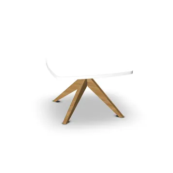 Table basse sur pied pyramidal bois