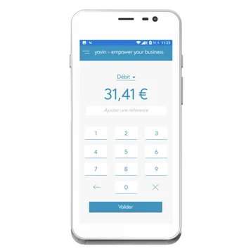 Terminal de paiement Yavin mini X pro, A77 blanc.