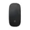 Magic Mouse noire : design élégant, surface tactile multi-touch, connexion Bluetooth fiable, autonomie longue durée et recharge rapide.