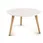 Dim. L 93 x P 87 x H 45 cm - Coloris : chêne - Forme : triangulaire avec 3 pieds