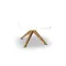 Table basse sur pied pyramidal bois